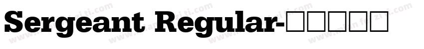 Sergeant Regular字体转换